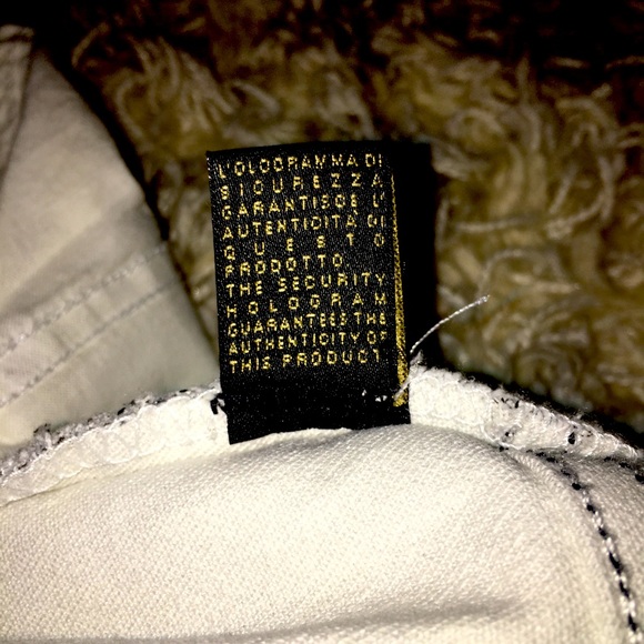 ROBERTO CAVALLI Jeans, Size Large Gold Jacquard Vintage RARE! Made in Italy NWOT - Picture 15 of 15